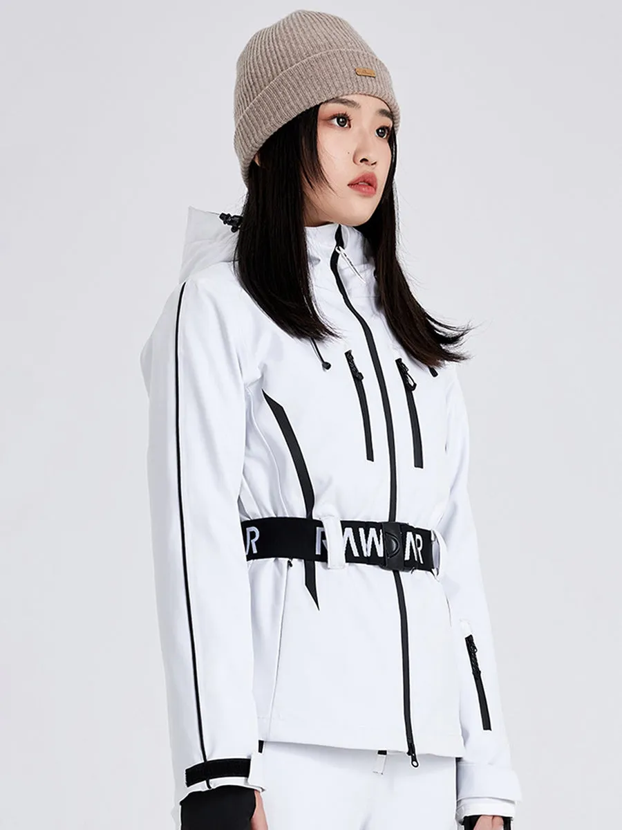 2025 Winter Slim Belted Ski Jacket