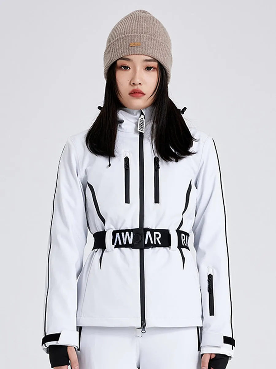 2025 Winter Slim Belted Ski Jacket