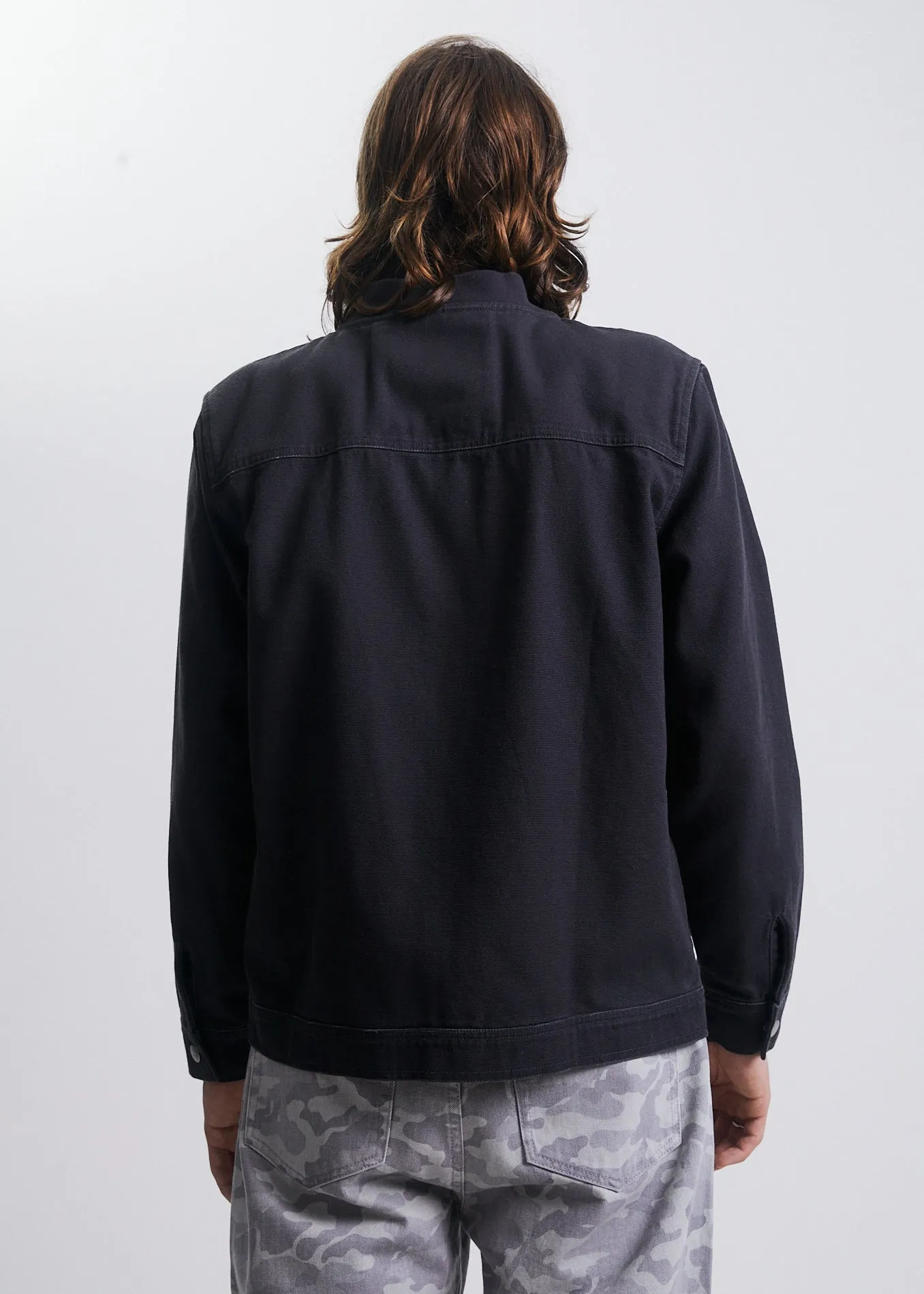 AFENDS Unisex Mass - Unisex Organic Canvas Jacket  - Charcoal
