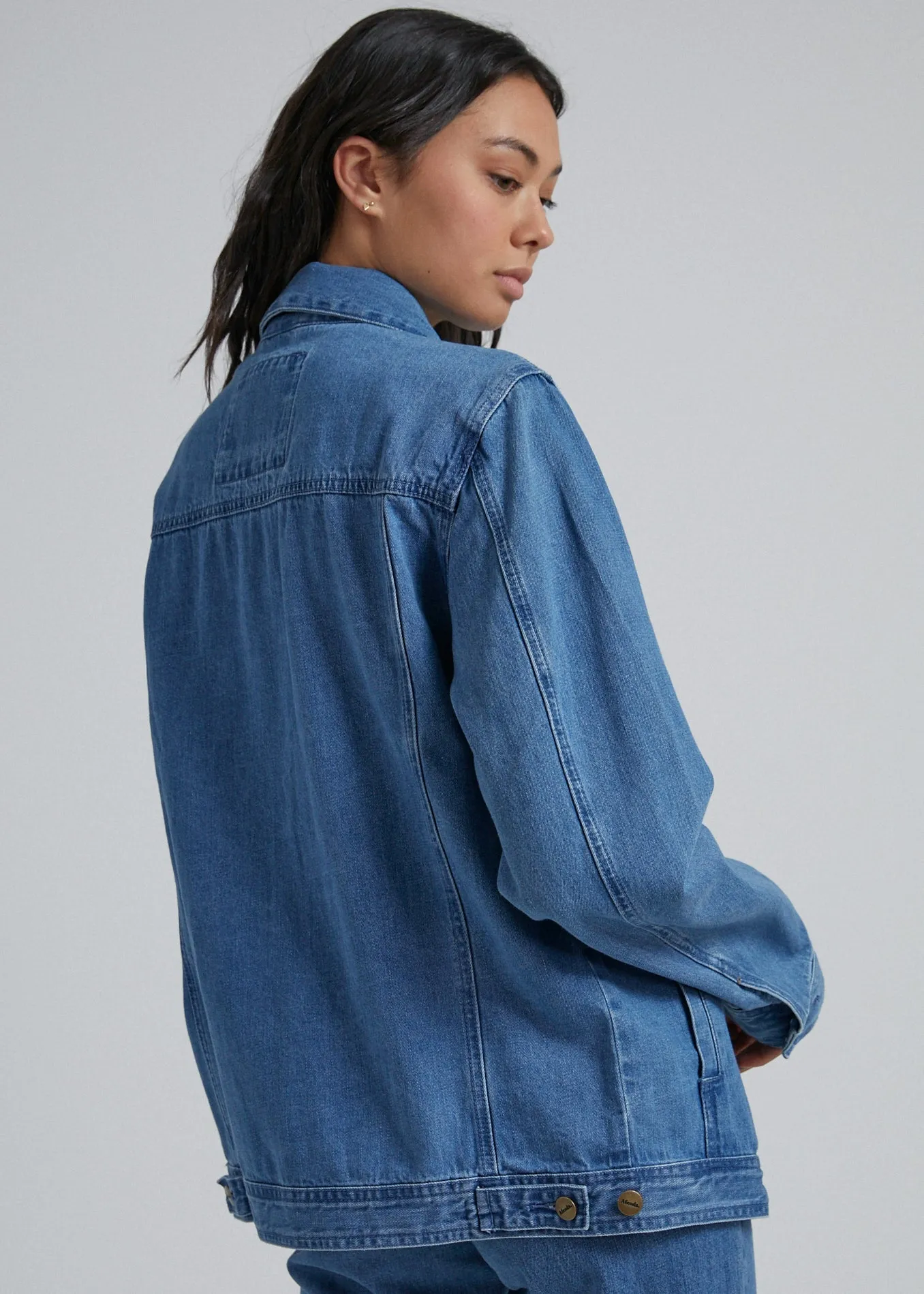 AFENDS Unisex Overtime - Unisex Denim Jacket - Classic Blue