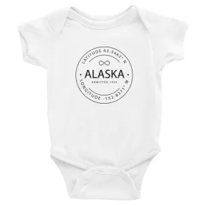 Alaska - Infant Bodysuit - Latitude & Longitude