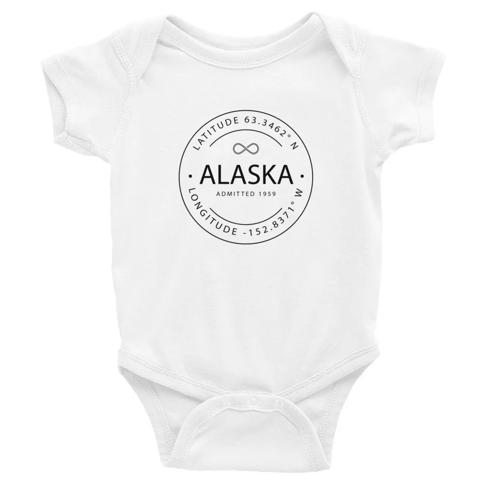 Alaska - Infant Bodysuit - Latitude & Longitude