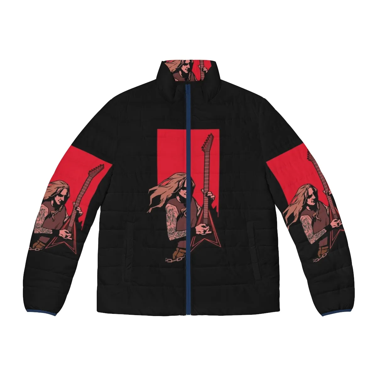 Alexi Laiho Tribute Puffer Jacket - Children of Bodom Inspired Apparel