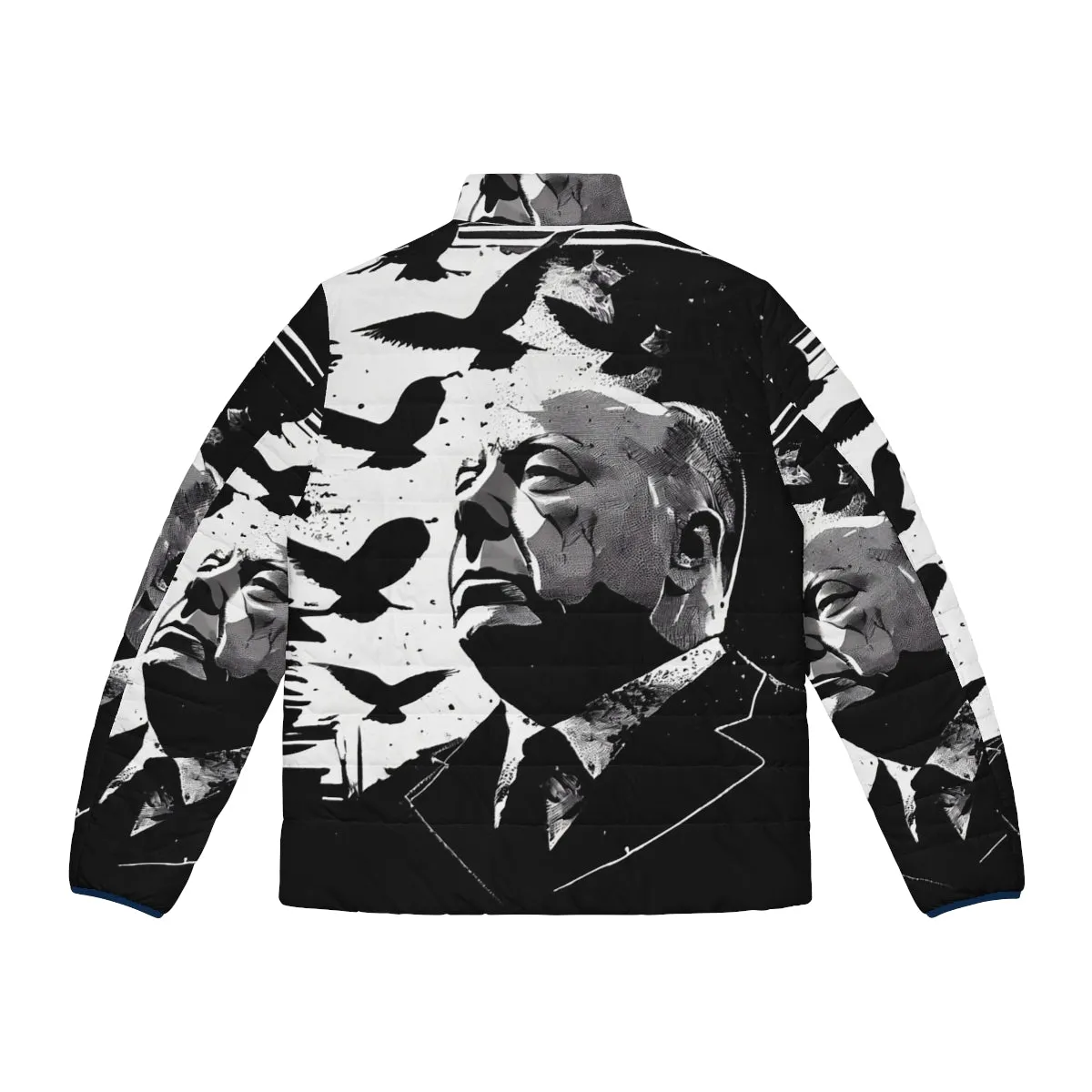 Alfred Hitchcock The Birds Puffer Jacket | Movie Portrait Fan Art
