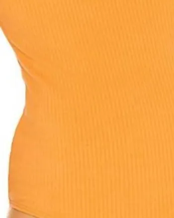 Alloy Rib Braided Bodysuit in Sunrise | Sunrise