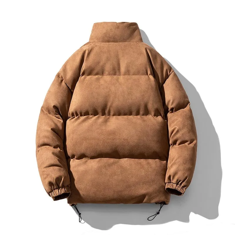 Antonios Faux Suede Puffer Jacket Men