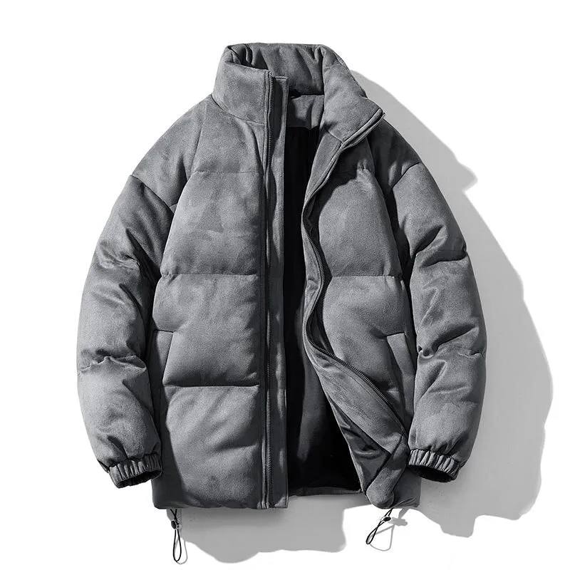 Antonios Faux Suede Puffer Jacket Men