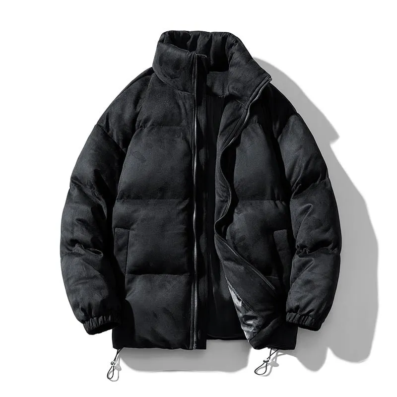 Antonios Faux Suede Puffer Jacket Men