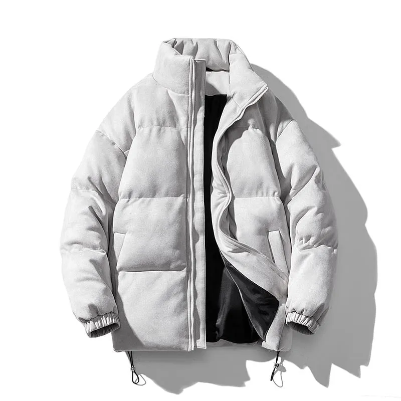 Antonios Faux Suede Puffer Jacket Men