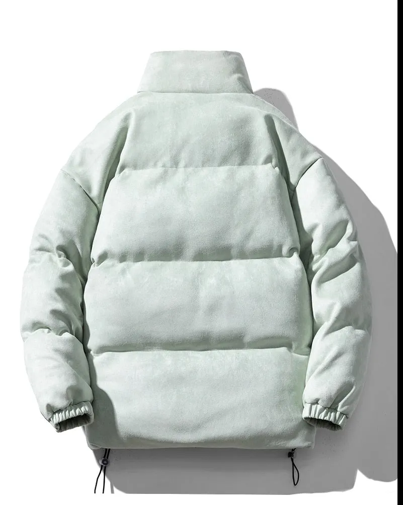 Antonios Faux Suede Puffer Jacket Men