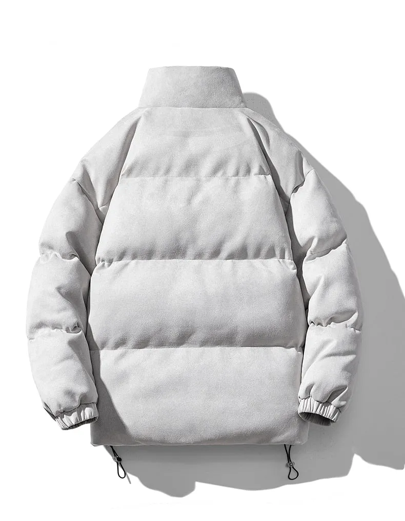 Antonios Faux Suede Puffer Jacket Men