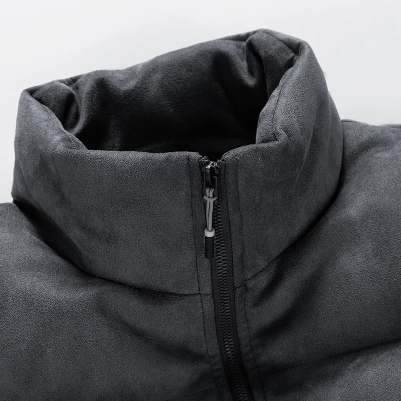 Antonios Faux Suede Puffer Jacket Men