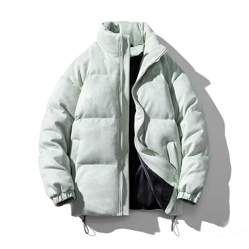 Antonios Faux Suede Puffer Jacket Men