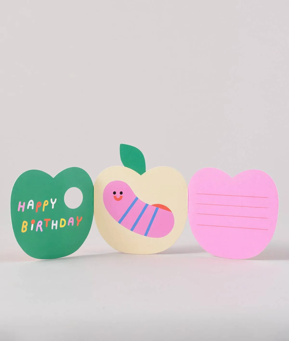 'Apple'  Fold Out Kid's Birthday Card