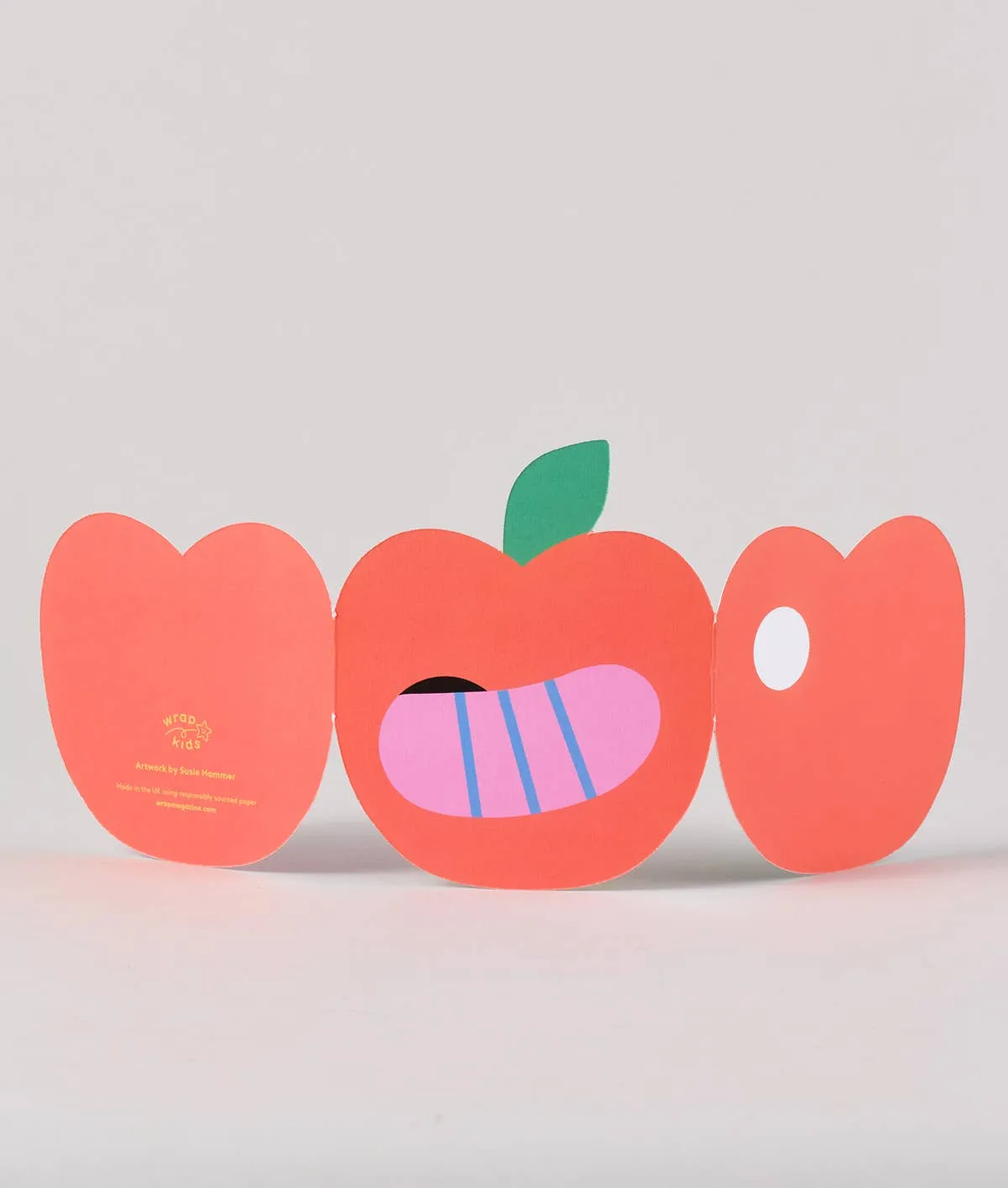 'Apple'  Fold Out Kid's Birthday Card