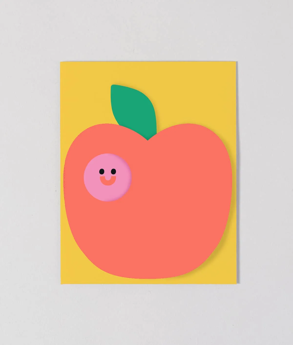 'Apple'  Fold Out Kid's Birthday Card