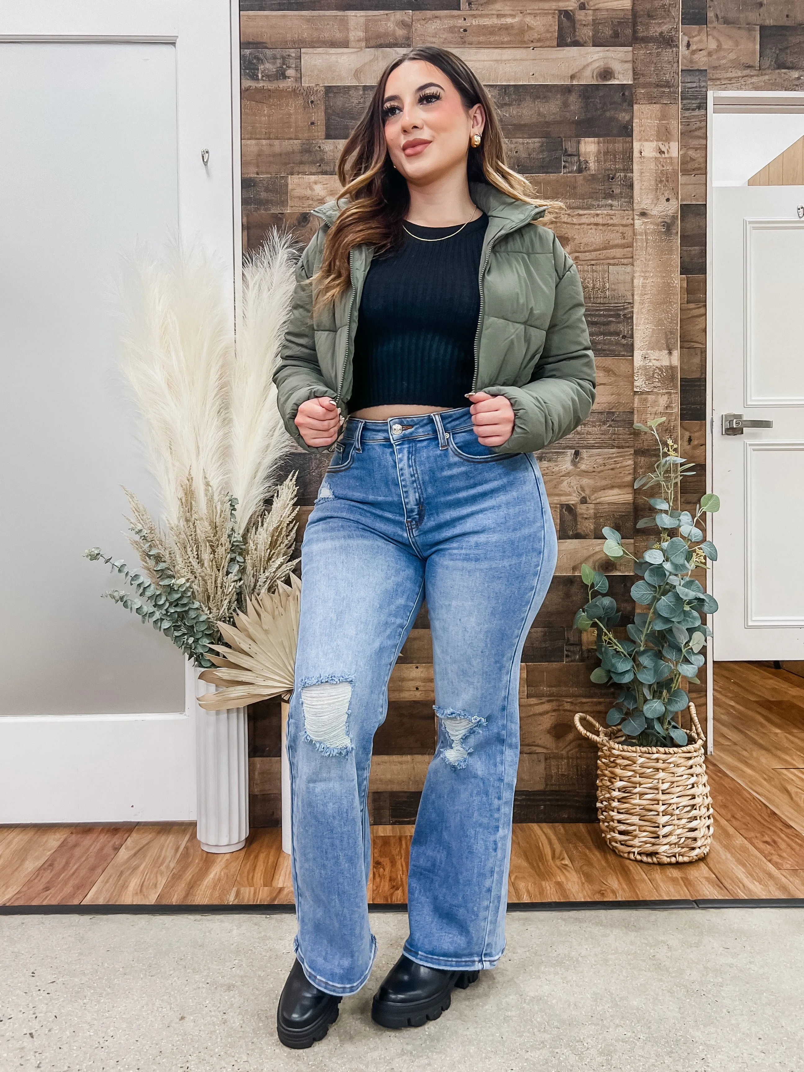 Auden Cropped Puffer Jacket