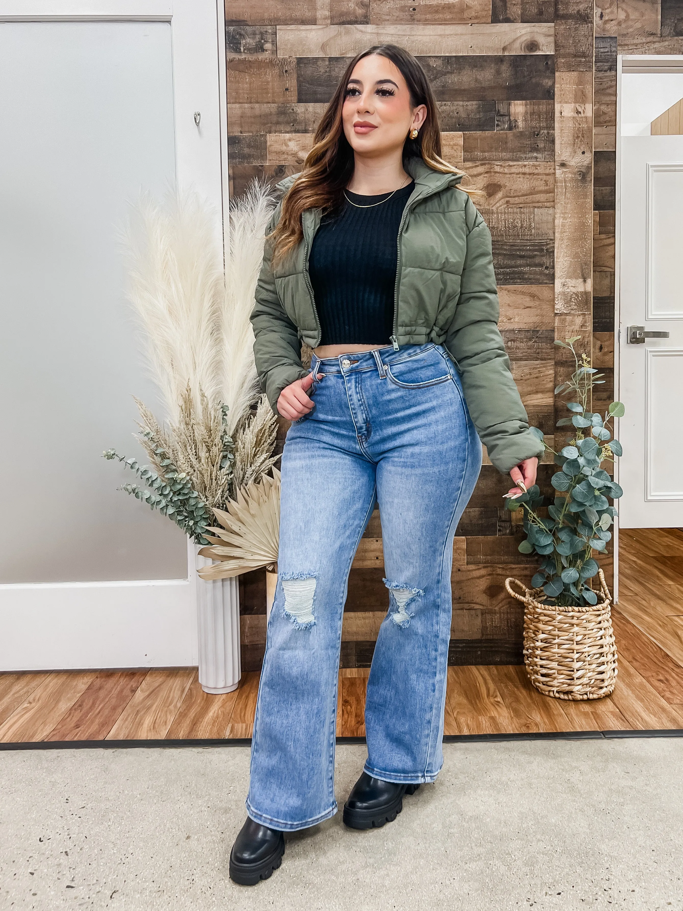 Auden Cropped Puffer Jacket