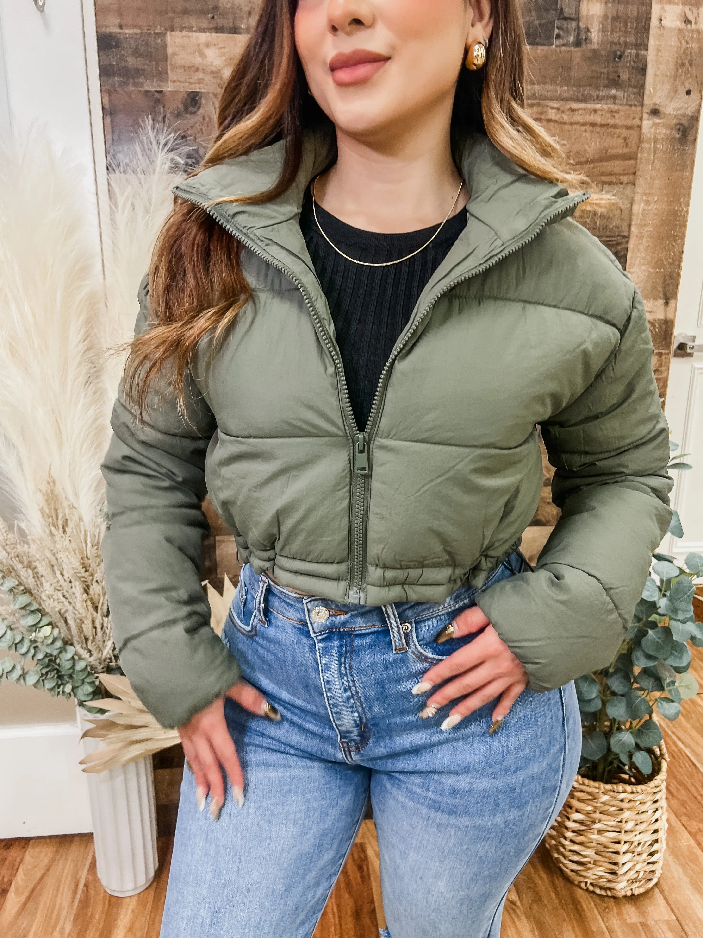 Auden Cropped Puffer Jacket