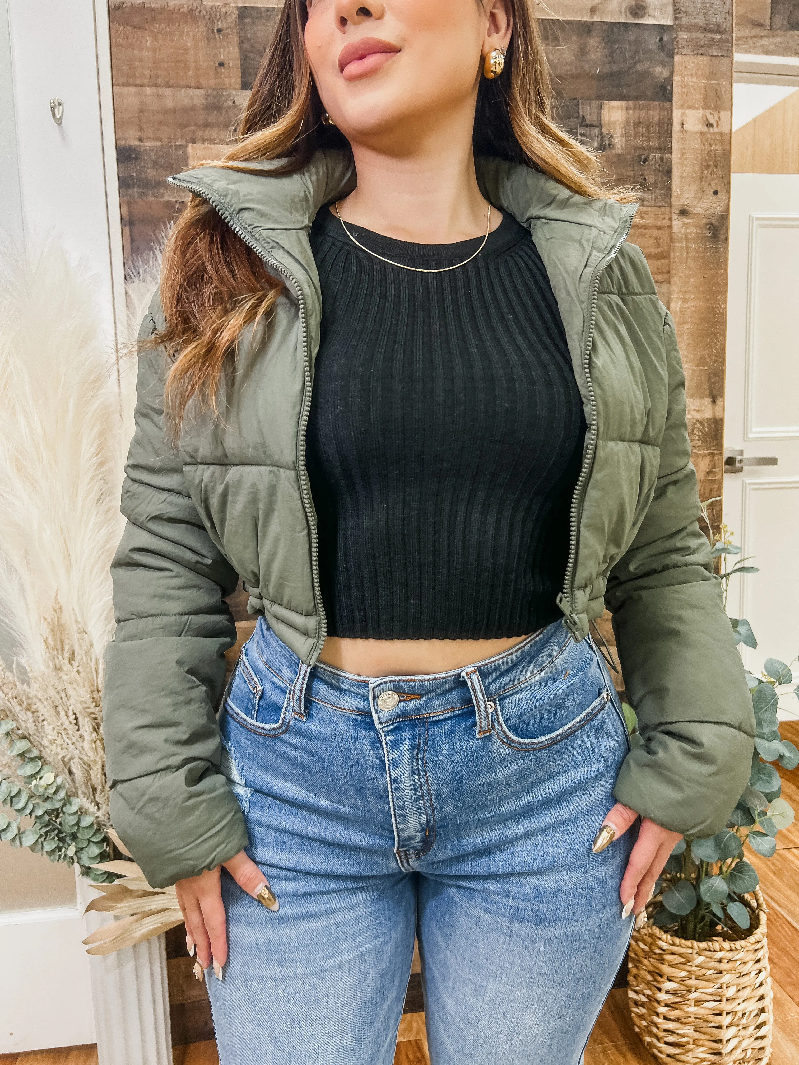 Auden Cropped Puffer Jacket