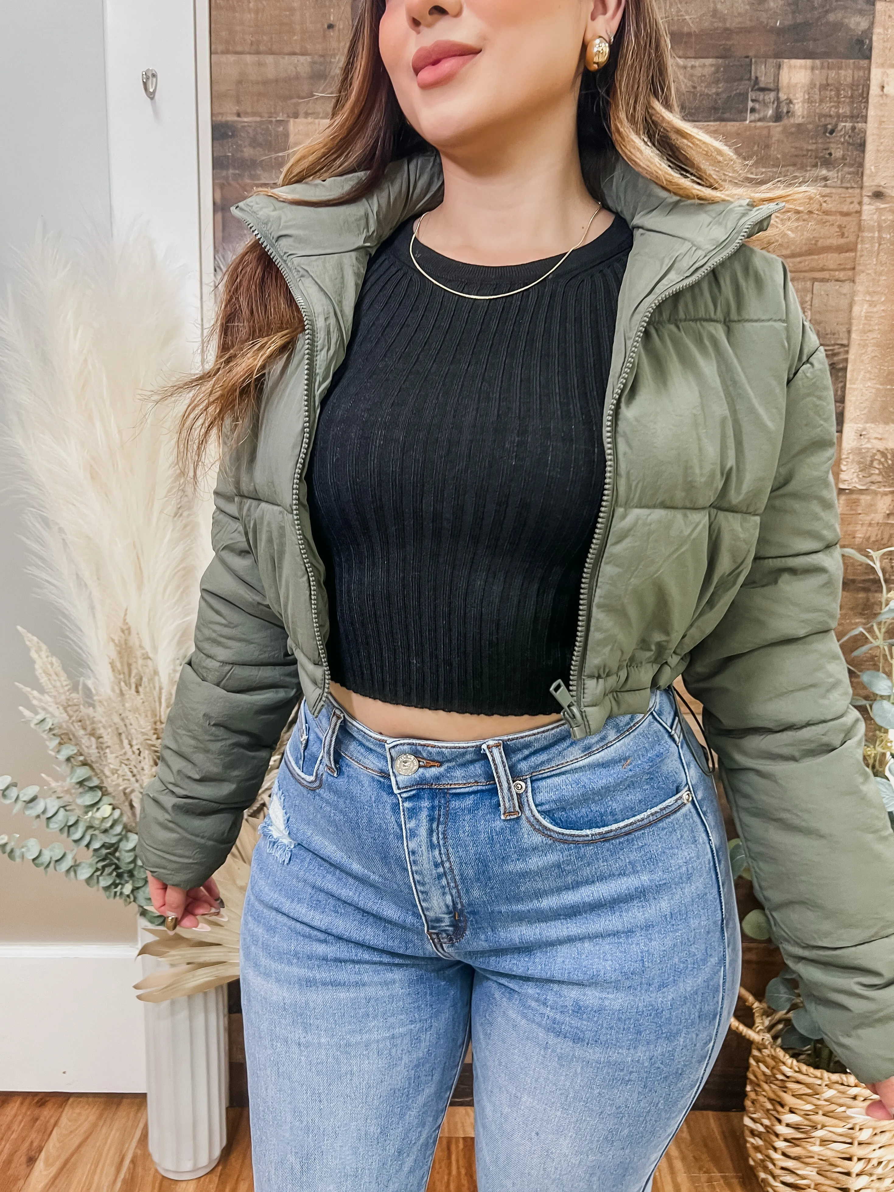 Auden Cropped Puffer Jacket