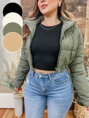 Auden Cropped Puffer Jacket