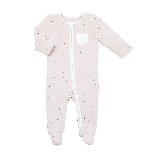 Baby Mori Organic Zip Up Sleepsuit in Stardust