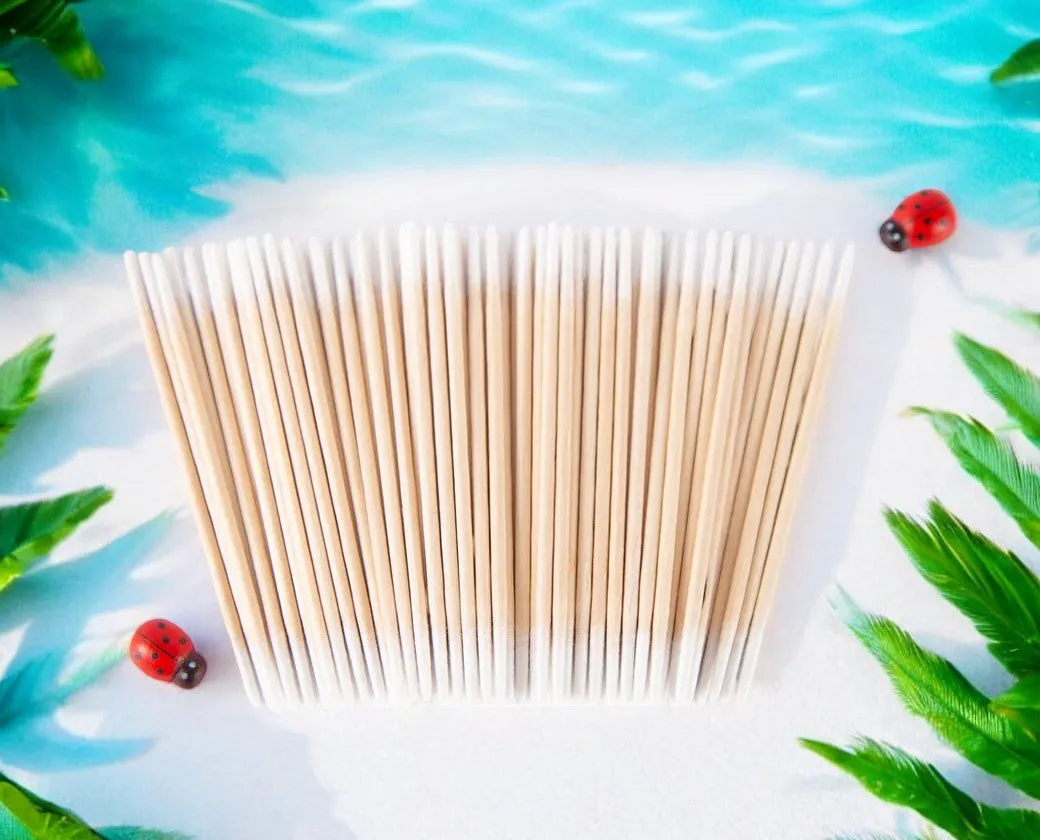 Bamboo Microfibre brushes double ended x 100