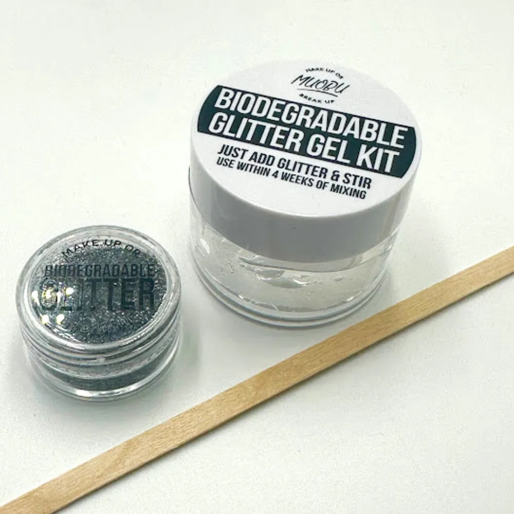 Biodegradable Glitter Gel - Holographic Graphite (Fine Glitter)