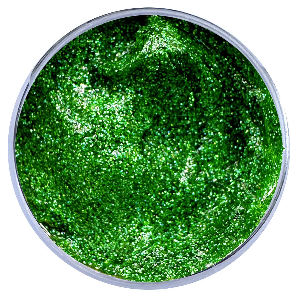 Biodegradable Glitter Gel - Holographic Green (Fine Glitter)