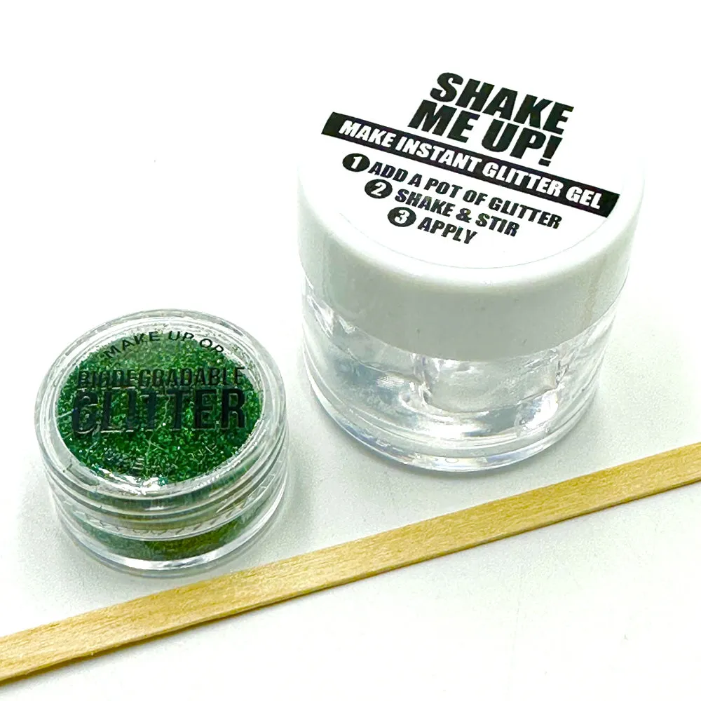Biodegradable Glitter Gel - Holographic Green (Fine Glitter)