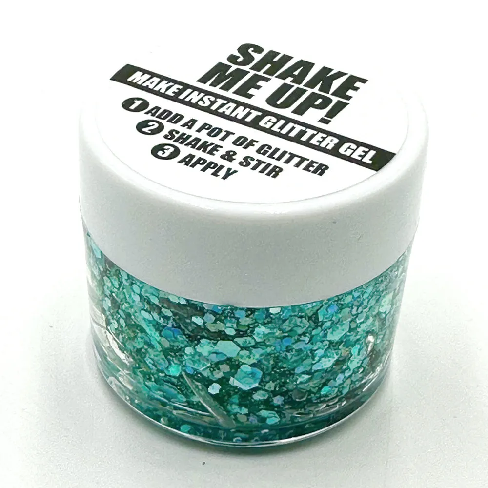 Biodegradable Glitter Gel - Holographic Turquoise (Chunky Mix)