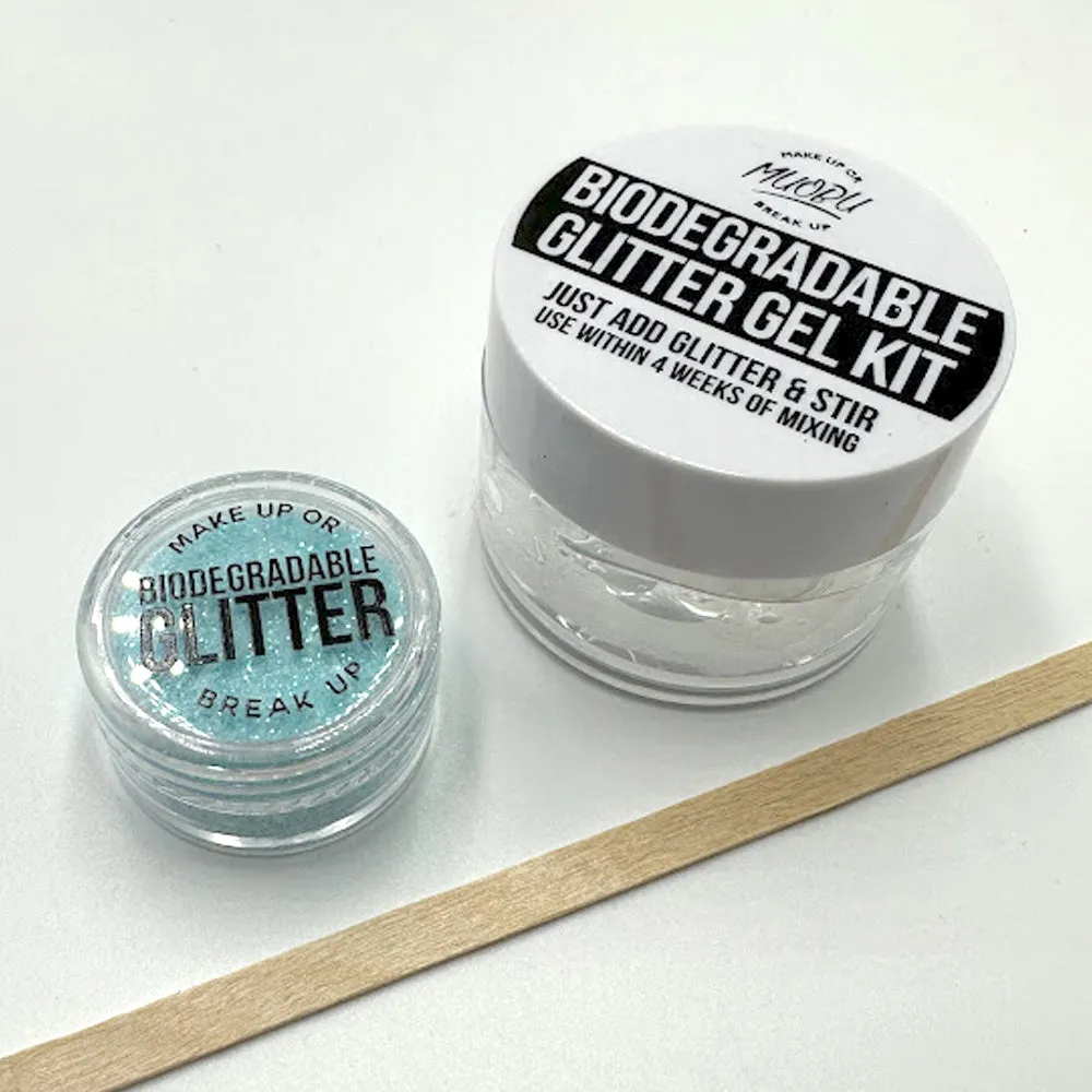 Biodegradable Glitter Gel - Iridescent Baby Blue (Fine Glitter)