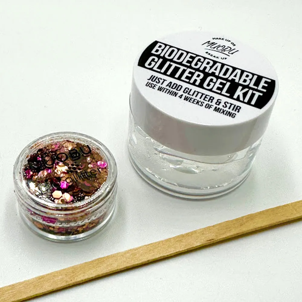 Biodegradable Glitter Gel - Metallic Bronze & Pink (Chunky Mix BioNeptune)