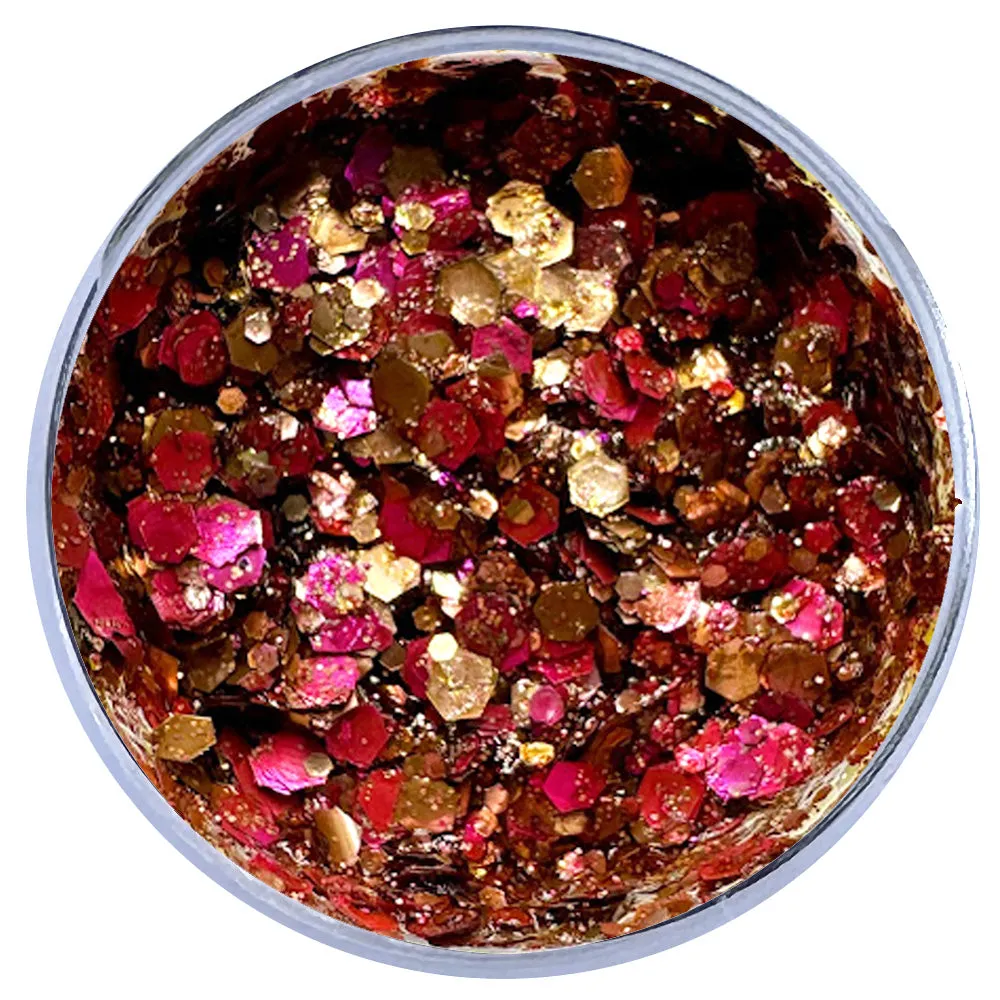 Biodegradable Glitter Gel - Metallic Bronze & Pink (Chunky Mix BioNeptune)
