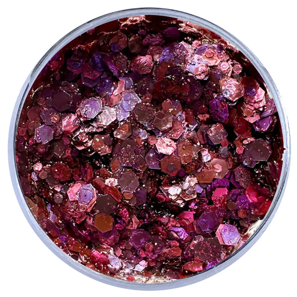 Biodegradable Glitter Gel - Metallic Pink & Lilac (Chunky Mix BioBerry)