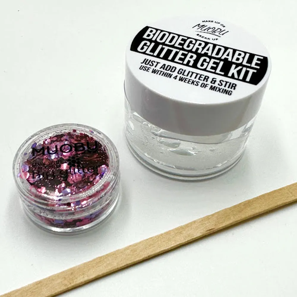 Biodegradable Glitter Gel - Metallic Pink & Lilac (Chunky Mix BioBerry)