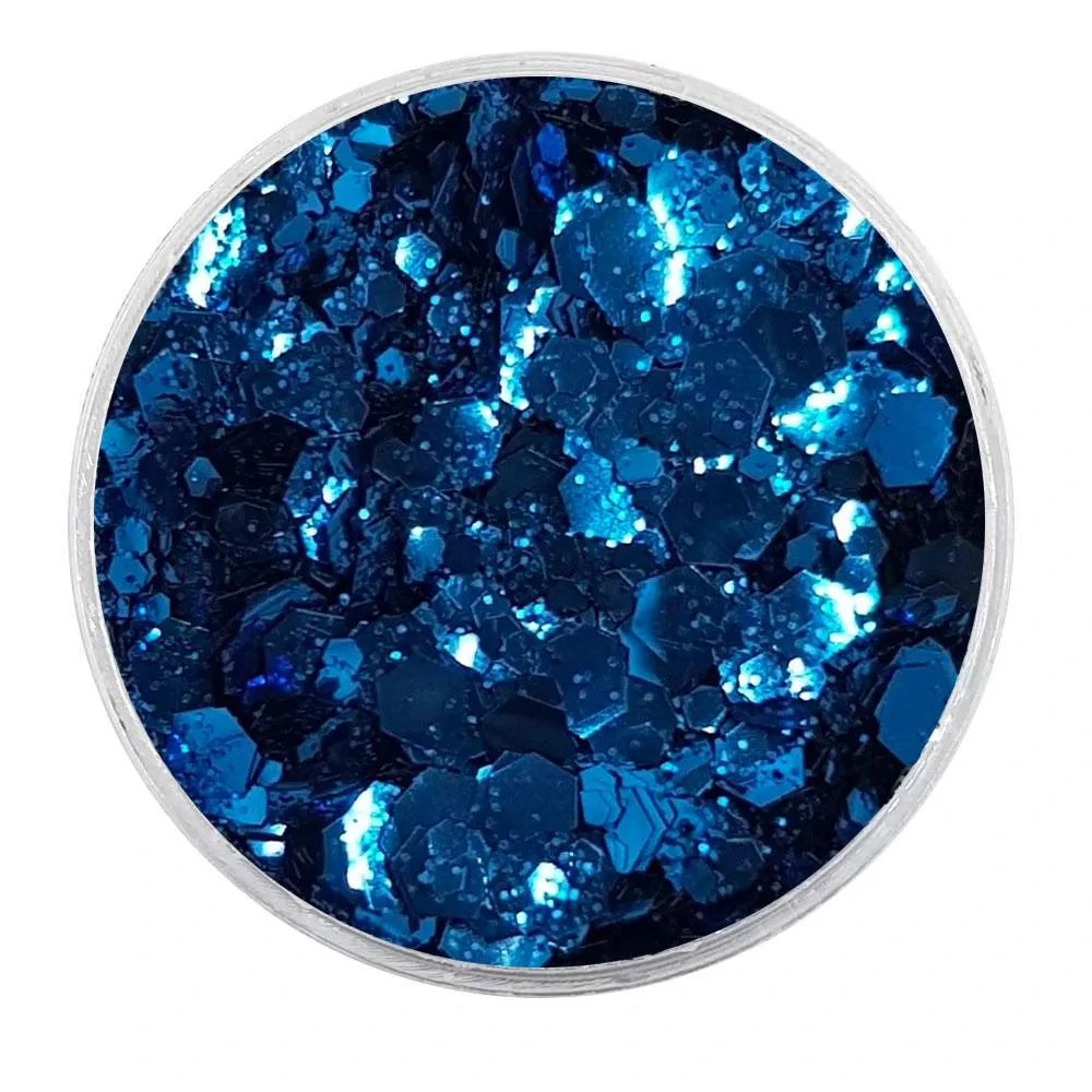 Biodegradable Metallic Dark Blue Glitter - Festival Glitter Mix (BioRoyale)