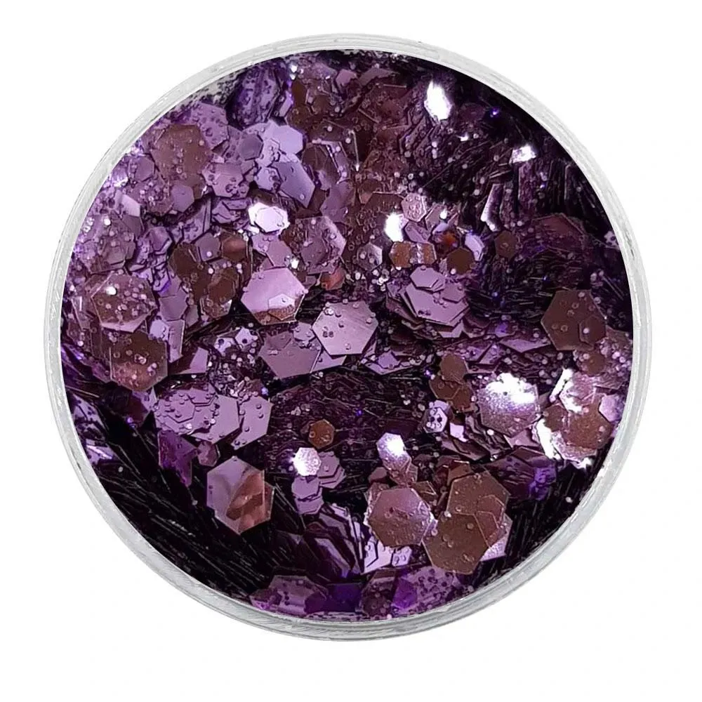 Biodegradable Metallic Lilac Glitter - Festival Glitter Mix (BioFlowerPower)