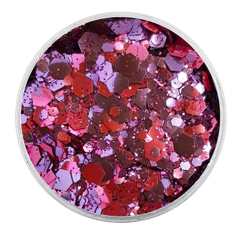 Biodegradable Metallic Pink & Lilac Glitter - Festival Glitter Mix (BioBerry)