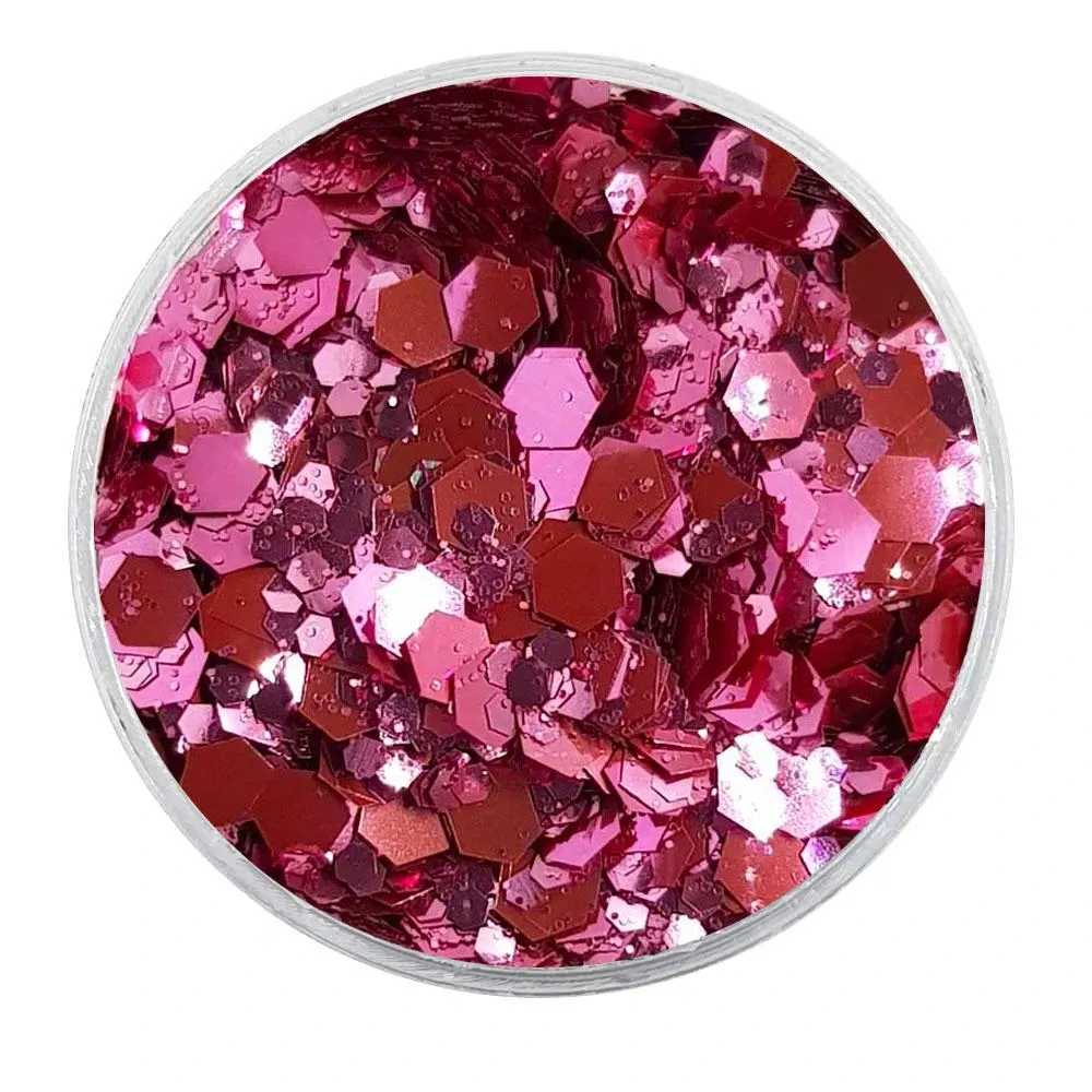Biodegradable Metallic Pink Glitter - Festival Glitter Mix (BioPixie)