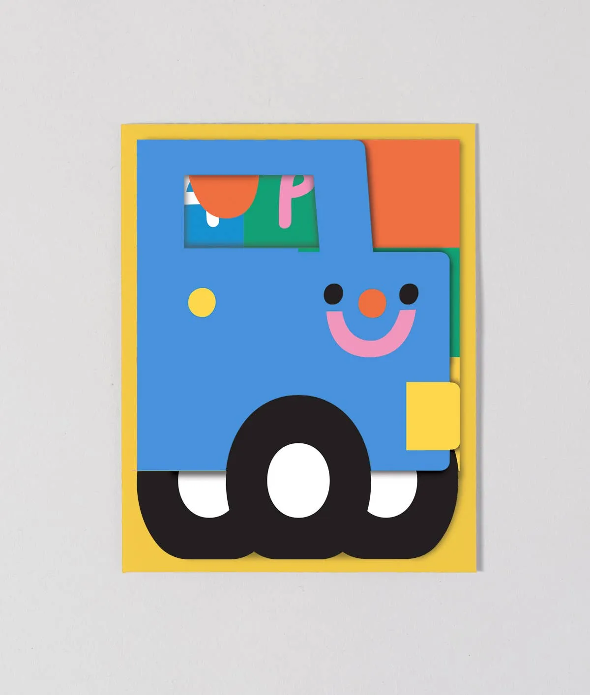'Birthday Truck'  Fold Out Kid's Birthday Card