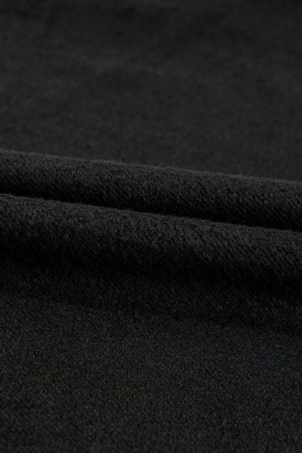 Bonbon Solid Fleece Lined Drop Shoulder High Low Sweatshirt