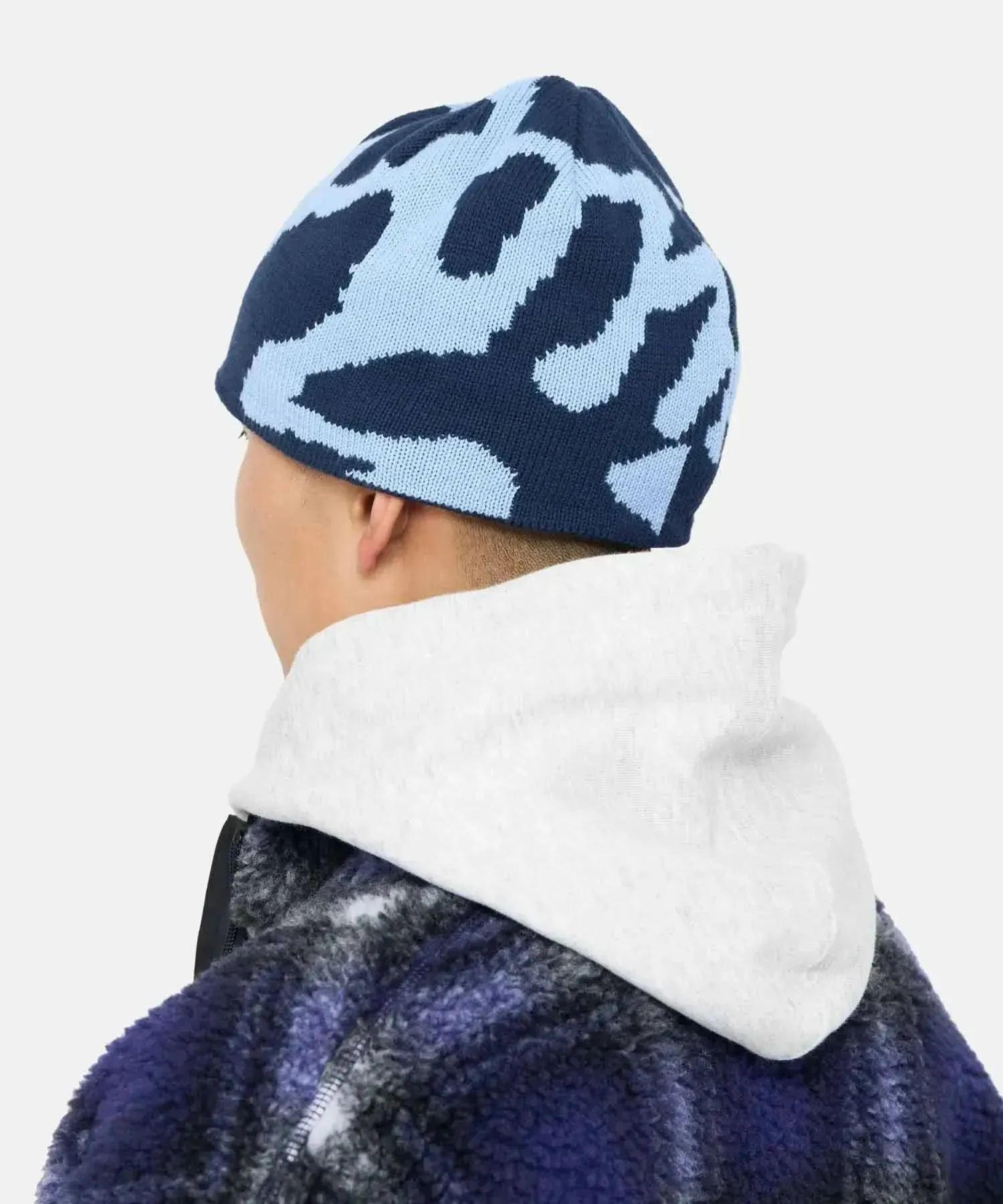 Burly Runningman Beanie - Splatter Blue