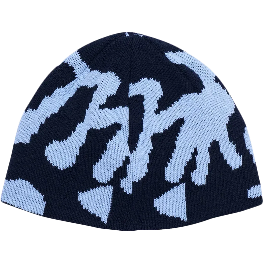 Burly Runningman Beanie - Splatter Blue