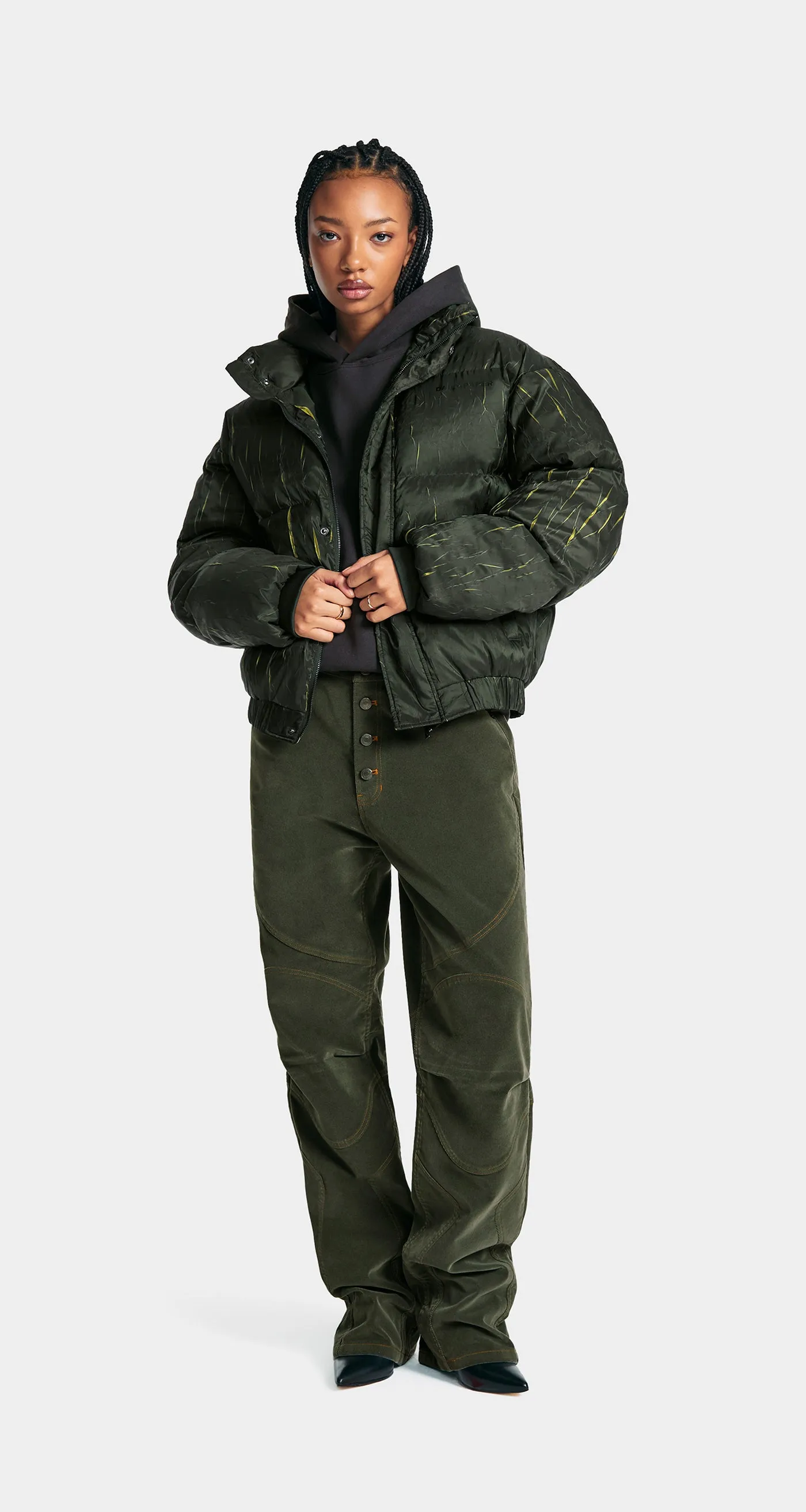 Cardamom Green Renako Puffer Jacket
