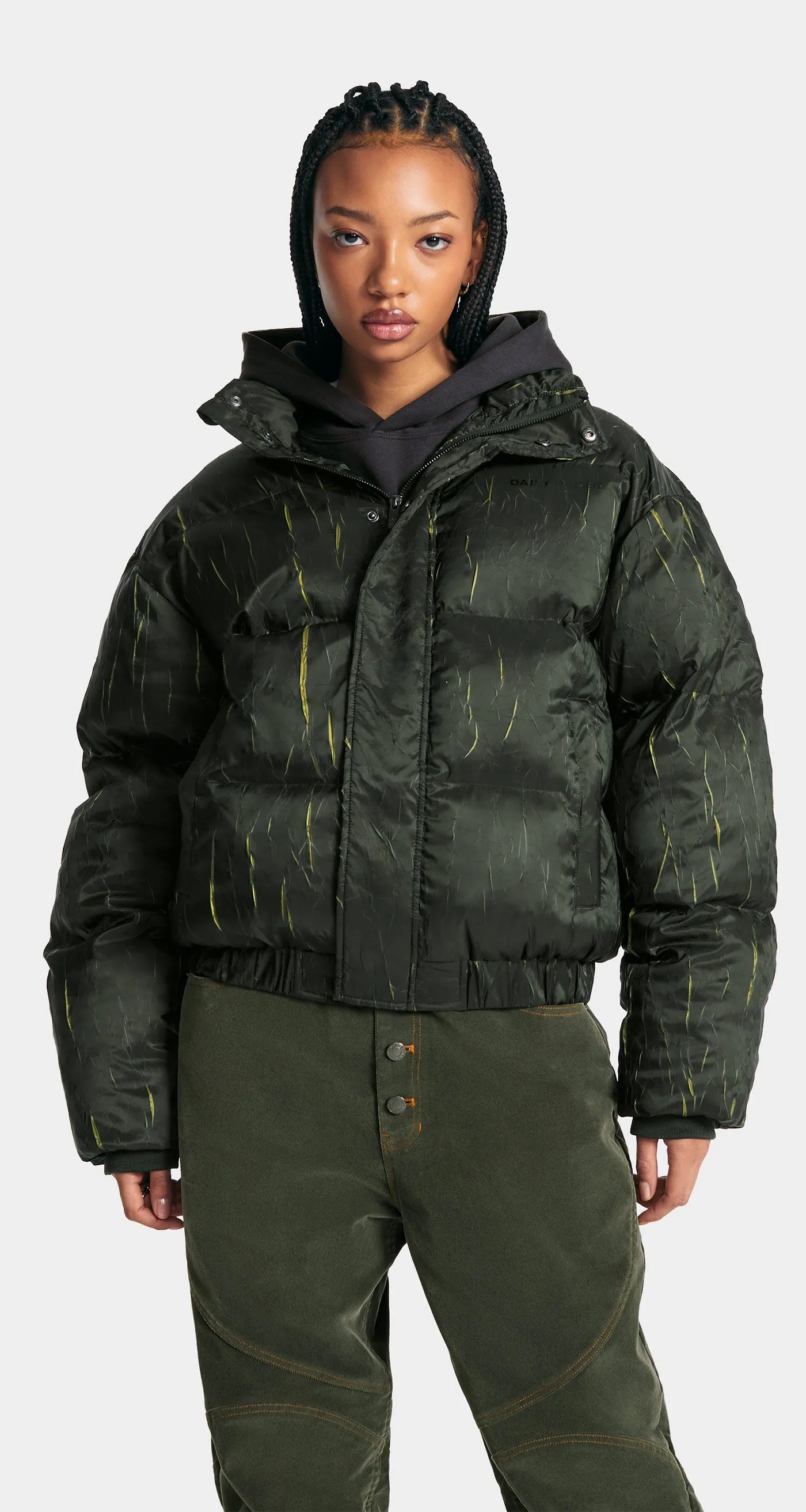 Cardamom Green Renako Puffer Jacket