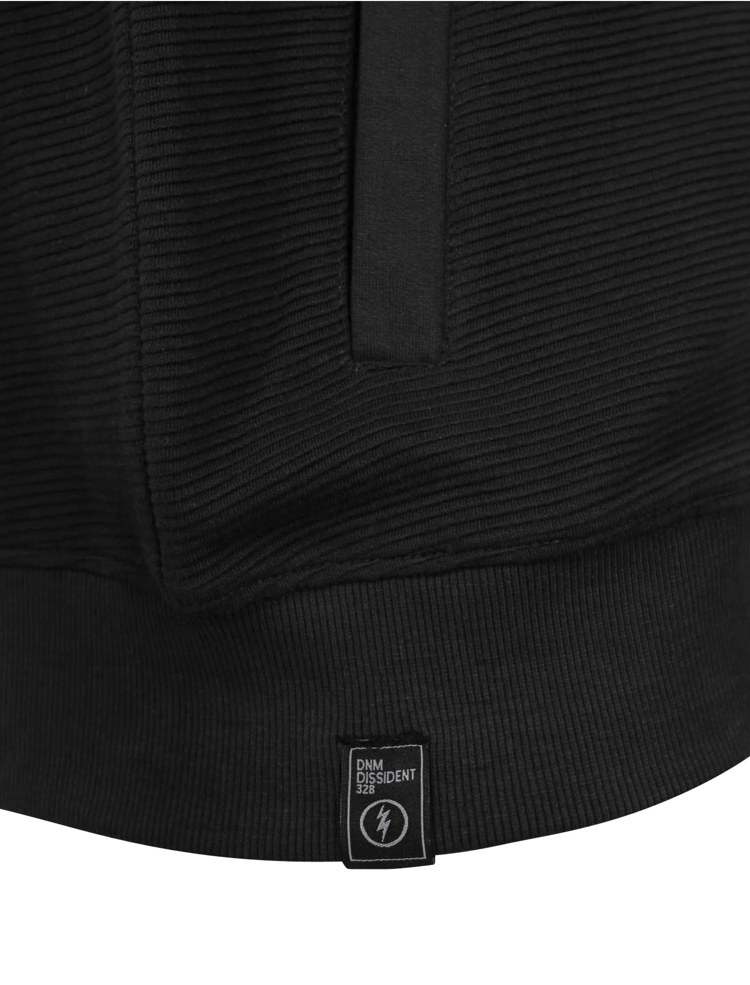 Coley Stripe Jersey Bomber Jacket in Black - Dissident