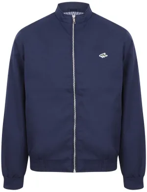 Frederick Harrington Bomber Jacket In Biro Blue - Le Shark