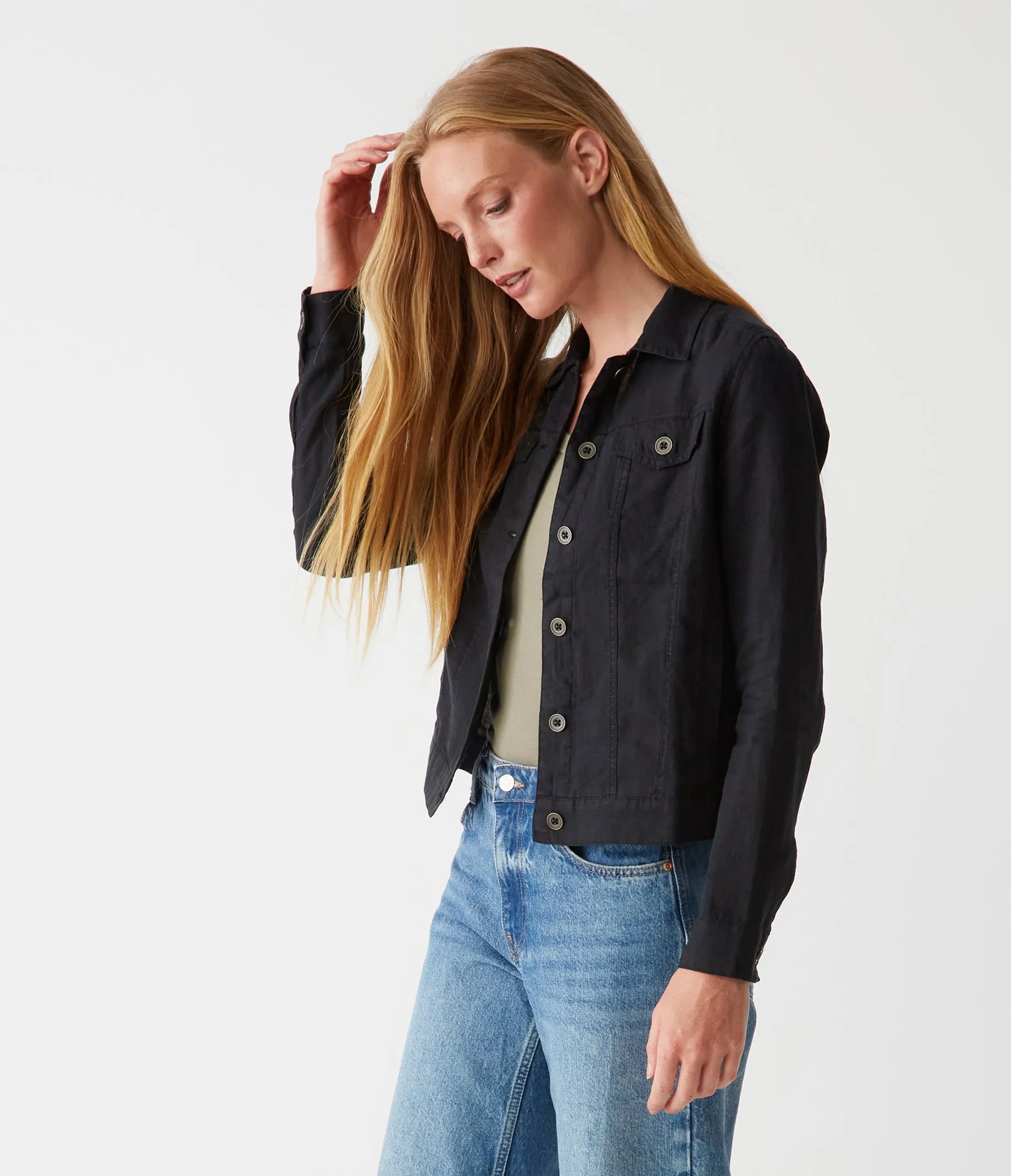 Jean Linen Jacket